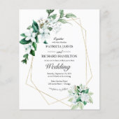 Erschwingliche geometrische Grünanlagen - Einladun (Vorderseite)