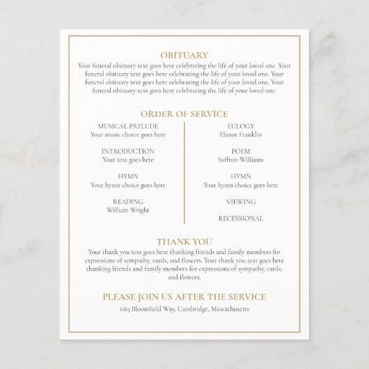 Erschwingliche Grünlandbeerdigung (Rückseite)