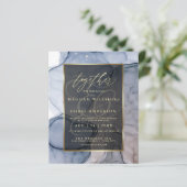 Erschwingliche Hochzeit Dusty Blue Mauve Alkohol T (Stehend Vorderseite)