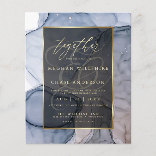 Erschwingliche Hochzeit Dusty Blue Mauve Alkohol T (Vorderseite)