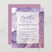 Erschwingliche Hochzeitskruste Lavendel Rose Abstr (Vorne/Hinten)