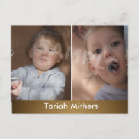 Erschwingliche Kids Headshots 2-seitige Comp-Karte