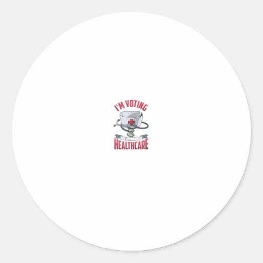 Erschwingliche medizinische Versorgung für alle Runder Aufkleber (Vorderseite)