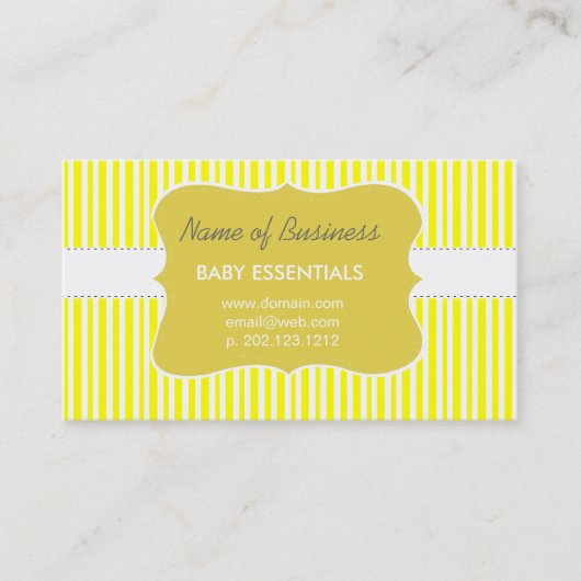 Erschwingliche niedliche goldene Baby-Kinder Visitenkarte (Vorderseite)