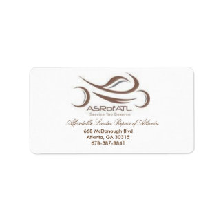 Erschwingliche Rollerreparatur von Atlanta Adressaufkleber