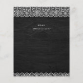 Erschwingliche Schwarz-Holz weiße Spitzen Elegante (Rückseite)