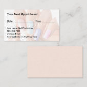 Erschwingliche Terminkarten für Nageltechniker Terminkarte (Vorne/Hinten)