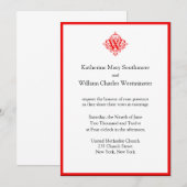 Erschwingliche und elegante Einladungen für Hochze (Vorne/Hinten)