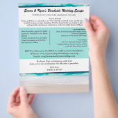 Erschwinglicher Beach Hochzeit in Urlaubsort Flyer (Hand)