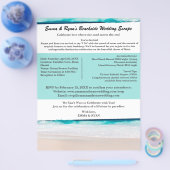 Erschwinglicher Beach Hochzeit in Urlaubsort Flyer (Einzeln)