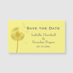 Erschwinglicher gelber Lüster Speichern Sie das Da Magnetkarte