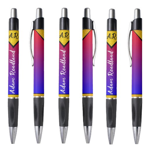 Erschwinglicher Name des ersten Monogramms, modern Kugelschreiber