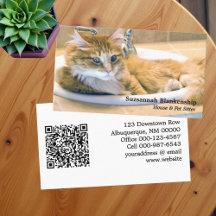 Ersetzbare Funny Cat in Sink Fotografie & QR Code