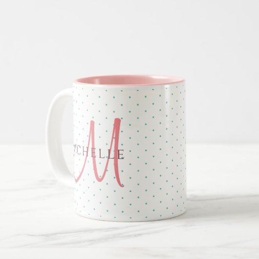Ersetzen der ersten Vorlage für das Monogramm Zweifarbige Tasse (Vorderseite Links)