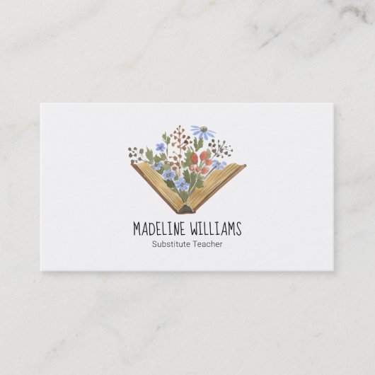 Ersetzen der QR-Code-Visitenkarte des Lehrers Visitenkarte (Vorderseite)