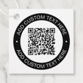 Ersetzen durch Ihren eigenen hochgeladenen QR-Code Geschenkanhänger (Vorderseite)
