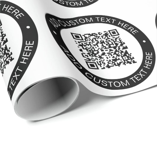 Ersetzen durch Ihren eigenen hochgeladenen QR-Code Geschenkpapier (Rolleneckpunkt)