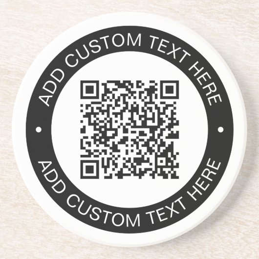 Ersetzen durch Ihren eigenen hochgeladenen QR-Code Getränkeuntersetzer (Vorne)