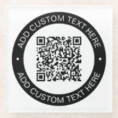 Ersetzen durch Ihren eigenen hochgeladenen QR-Code Glasuntersetzer (Vorderseite)