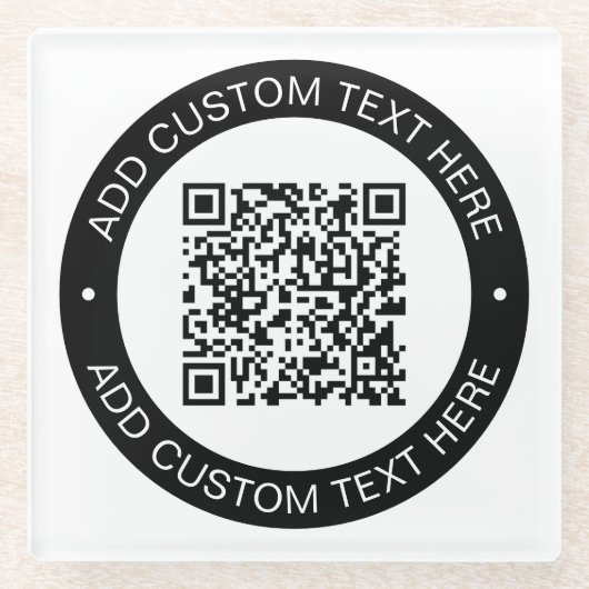 Ersetzen durch Ihren eigenen hochgeladenen QR-Code Glasuntersetzer (Vorderseite)