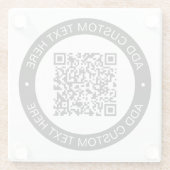 Ersetzen durch Ihren eigenen hochgeladenen QR-Code Glasuntersetzer (Rückseite)