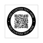 Ersetzen durch Ihren eigenen hochgeladenen QR-Code Gummistempel (Prägung)