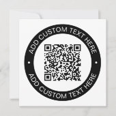 Ersetzen durch Ihren eigenen hochgeladenen QR-Code Mitteilungskarte (Vorderseite)