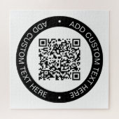 Ersetzen durch Ihren eigenen hochgeladenen QR-Code Puzzle (Horizontal)