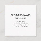 Ersetzen durch Ihren eigenen hochgeladenen QR-Code Quadratische Visitenkarte (Rückseite)