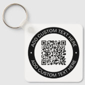Ersetzen durch Ihren eigenen hochgeladenen QR-Code Schlüsselanhänger (Vorderseite)