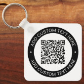 Ersetzen durch Ihren eigenen hochgeladenen QR-Code Schlüsselanhänger (Vorderseite)