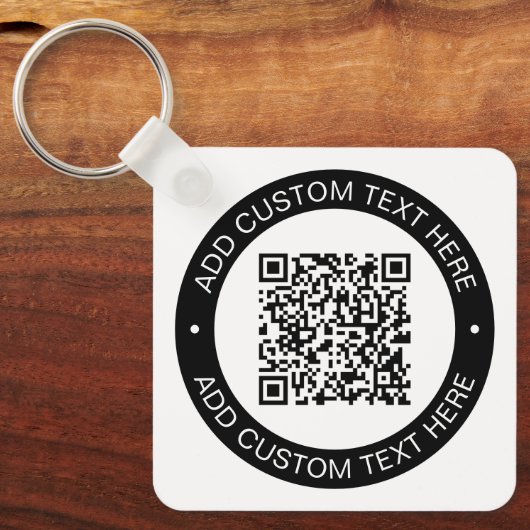 Ersetzen durch Ihren eigenen hochgeladenen QR-Code Schlüsselanhänger (Vorderseite)