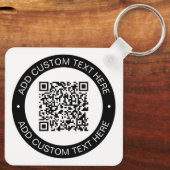 Ersetzen durch Ihren eigenen hochgeladenen QR-Code Schlüsselanhänger (Rückseite)