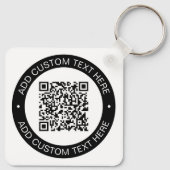 Ersetzen durch Ihren eigenen hochgeladenen QR-Code Schlüsselanhänger (Rückseite)