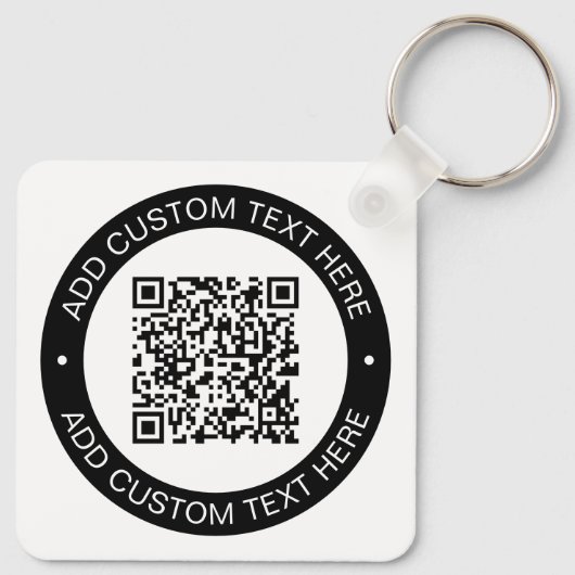 Ersetzen durch Ihren eigenen hochgeladenen QR-Code Schlüsselanhänger (Rückseite)