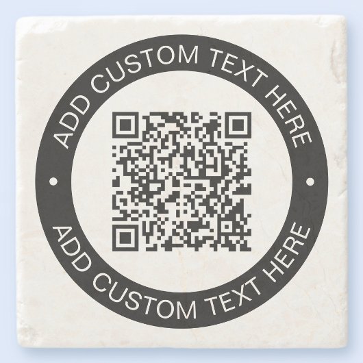 Ersetzen durch Ihren eigenen hochgeladenen QR-Code Steinuntersetzer