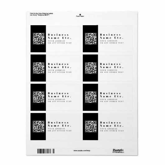 Ersetzen durch Ihren QR-Code | Modern (Vorne)