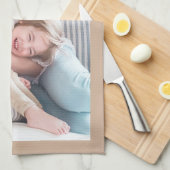 Ersetzen mit Ihrem Foto, Tan-Grenze Geschirrtuch (Viertel Falte)