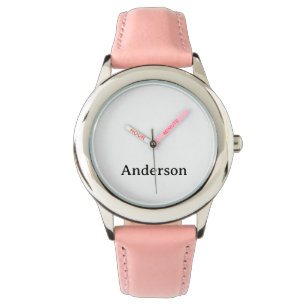Ersetzen Sie das Edelstahl-Roséleder-Armband für K Armbanduhr
