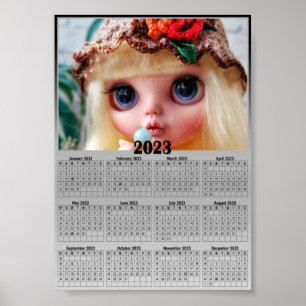 Ersetzen Sie das Foto durch Ihren Kalender. Poster