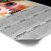 Ersetzen Sie das Foto durch Ihren Kalender. Poster (Ecke)