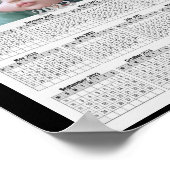 Ersetzen Sie das Foto durch Ihren Kalender. Poster (Ecke)