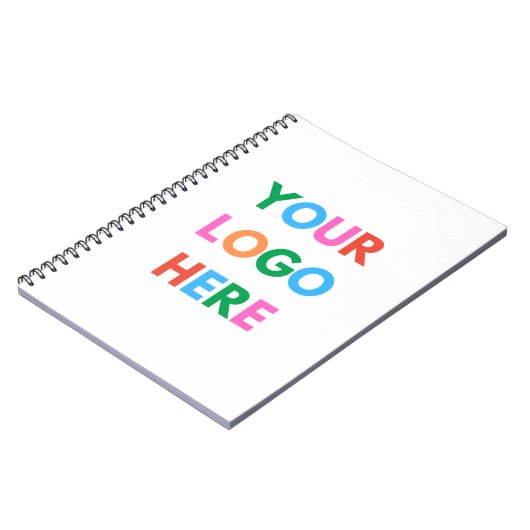 Ersetzen Sie das Logo durch Ihr eigenes | Modernes Notizblock (Linke Seite)