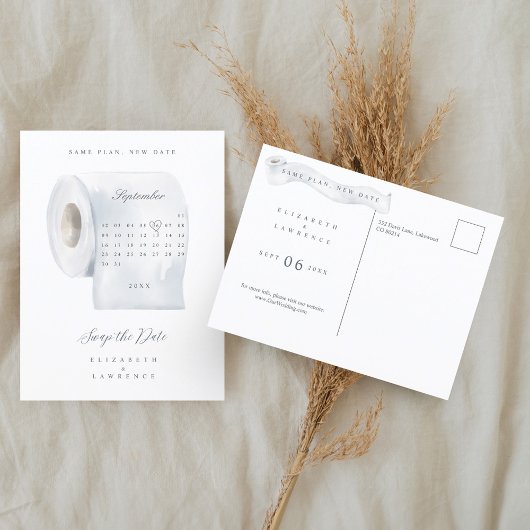 Ersetzen Sie den Kalender der Papierrollen des Toi Ankündigungspostkarte