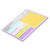 Ersetzen Sie den Lehrer, während Sie das Klassenfo Notizblock (angewinkelt)