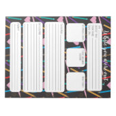 Ersetzen Sie den Lehrer, während Sie den Editor ve Notizblock (Vorderseite)