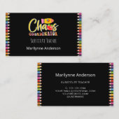 Ersetzen Sie die Regenbogenpfeifen des Lehrers Visitenkarte (Vorne/Hinten)