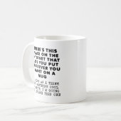 Ersetzen Sie diesen lustigen Mug Kaffeetasse (Vorderseite Links)