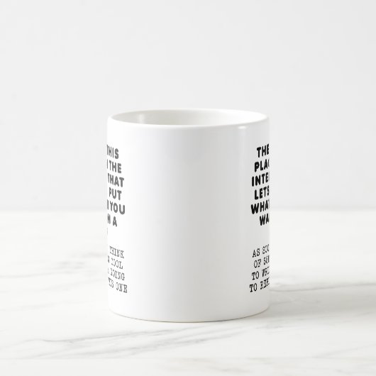 Ersetzen Sie diesen lustigen Mug Kaffeetasse (Mittel)