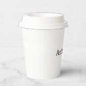 Ersetzen Sie eigenes Design 240ml-Papierbecher mit Pappbecher (Rechts)